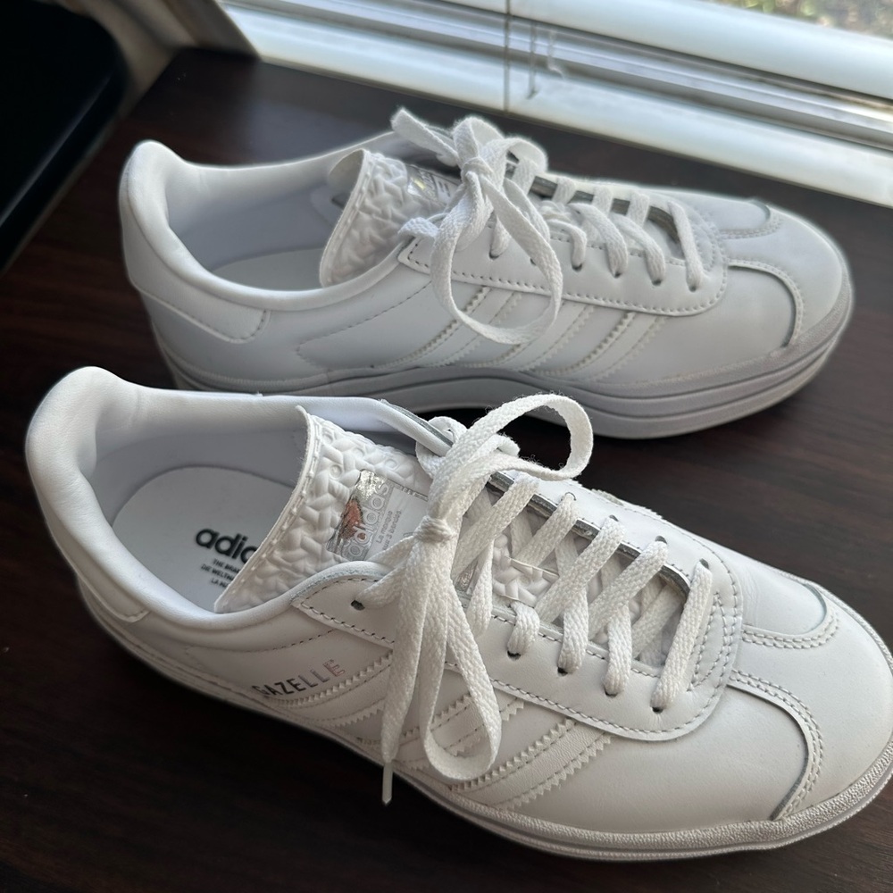 Adidas White Gazelle Sneakers